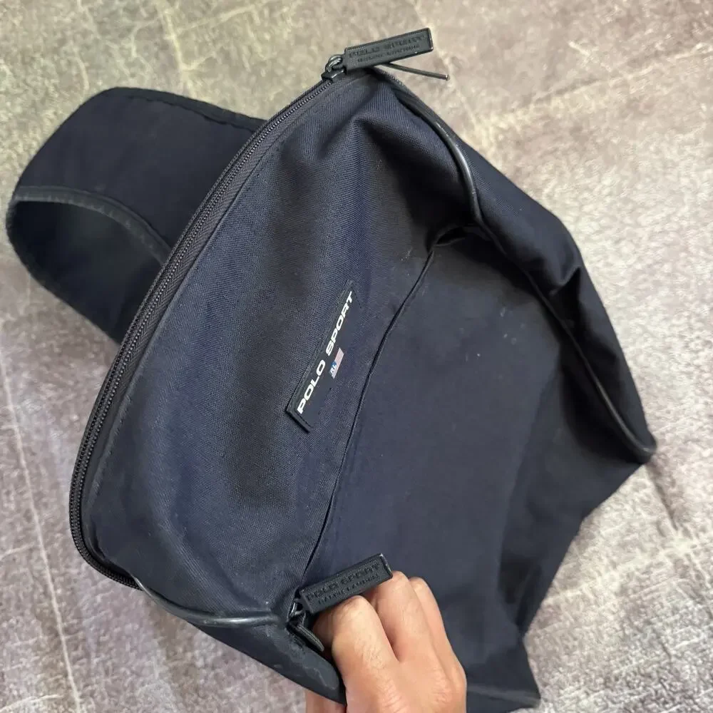 Vintage 90's Polo Sport Navy Blue Crossbody Sling Day Pack Small Backpack Bag